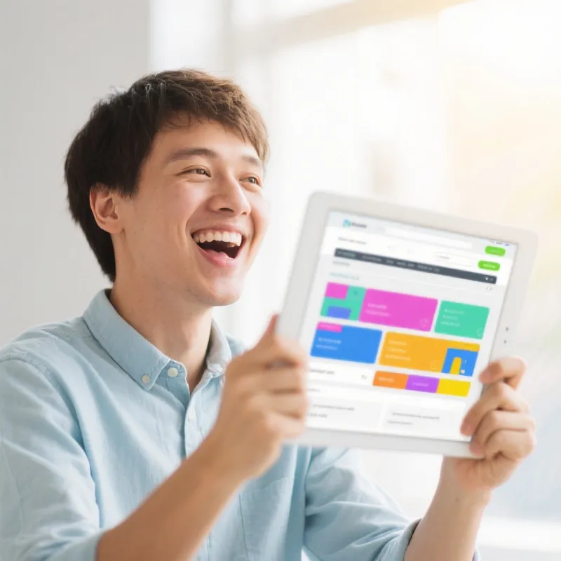User enjoying the web version